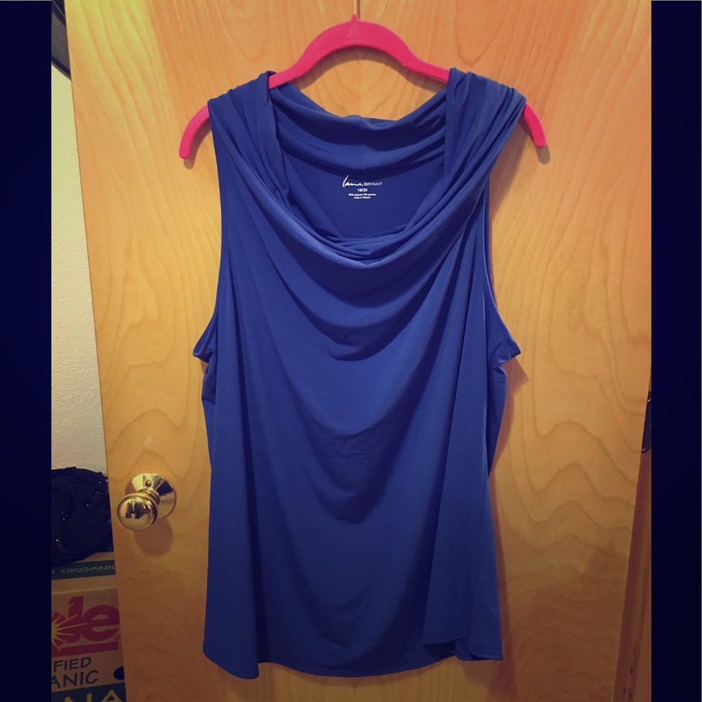 Blue sleeveless blouse - Lane Bryant - Sz 18/20