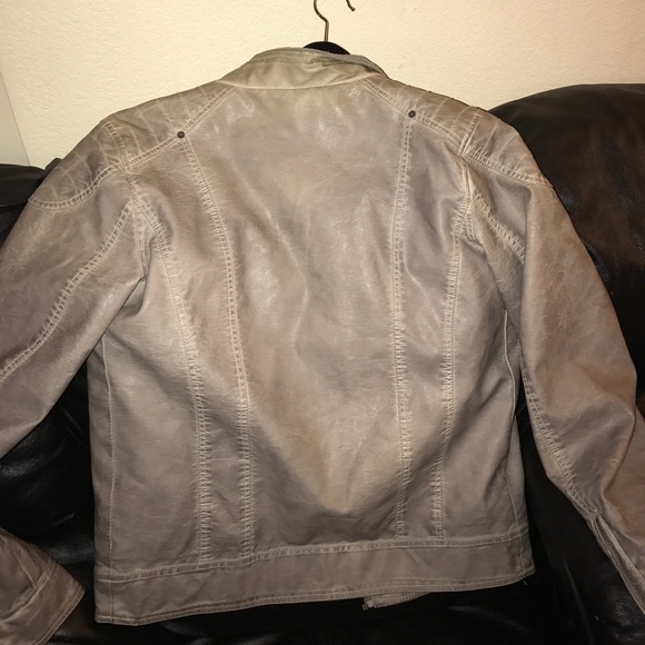Grey guess leather jacket - Picture 3 of 3