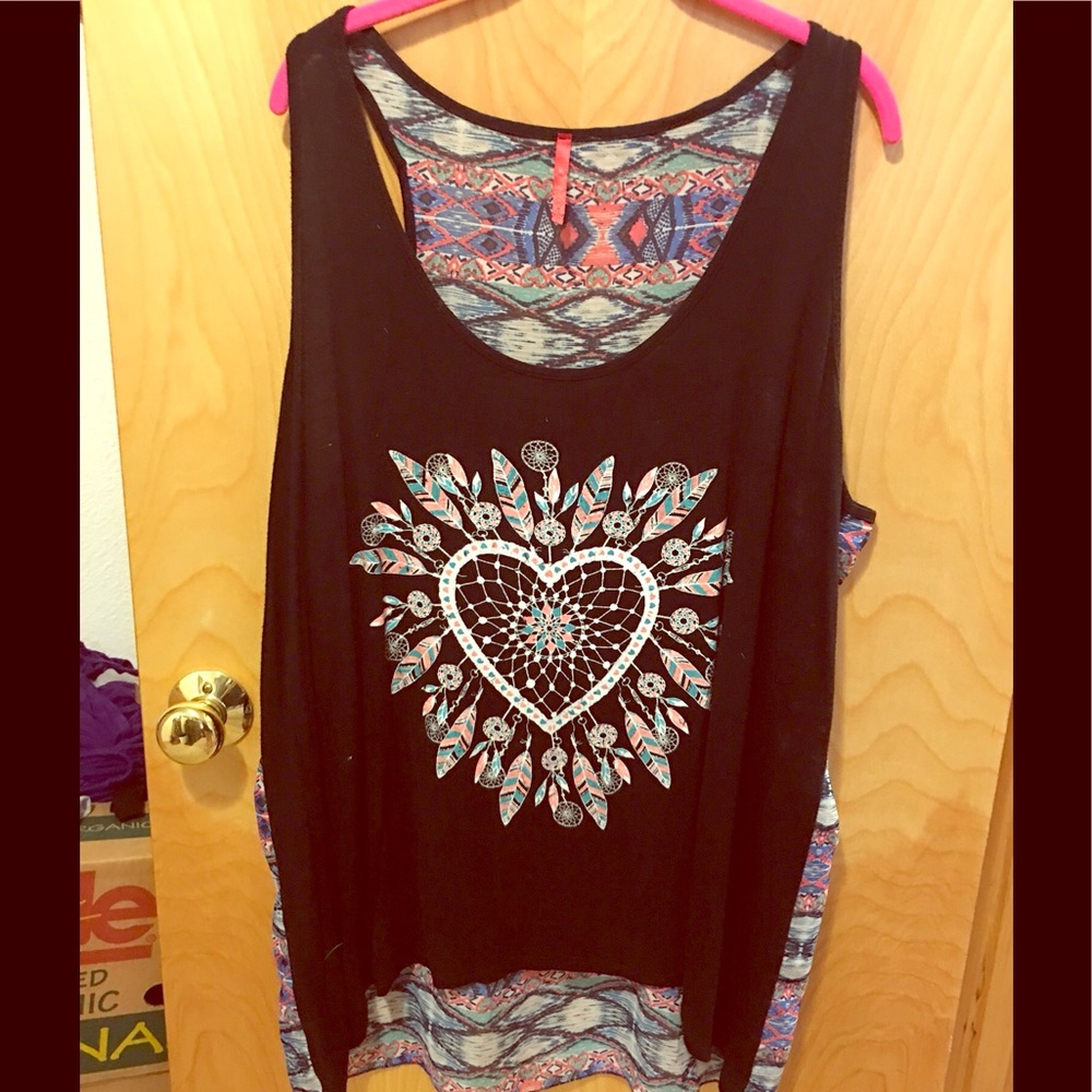 Multi color Tank top - Sz 2X