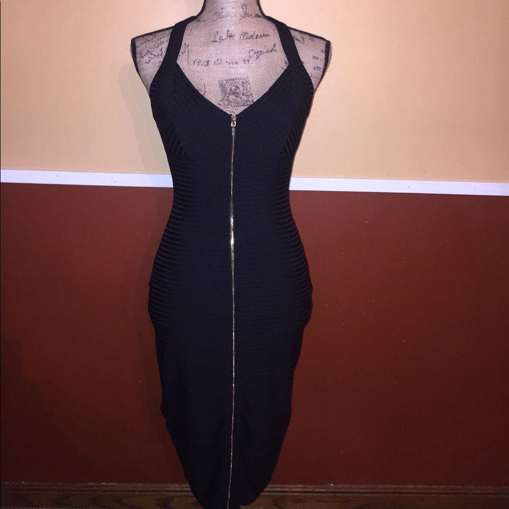bebe Zip Front Dress