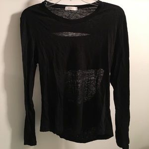 A.L.C black long sleeve w/ cut-out back!
