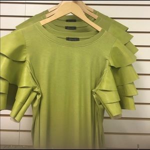 Gracia top w/ PU sleeves