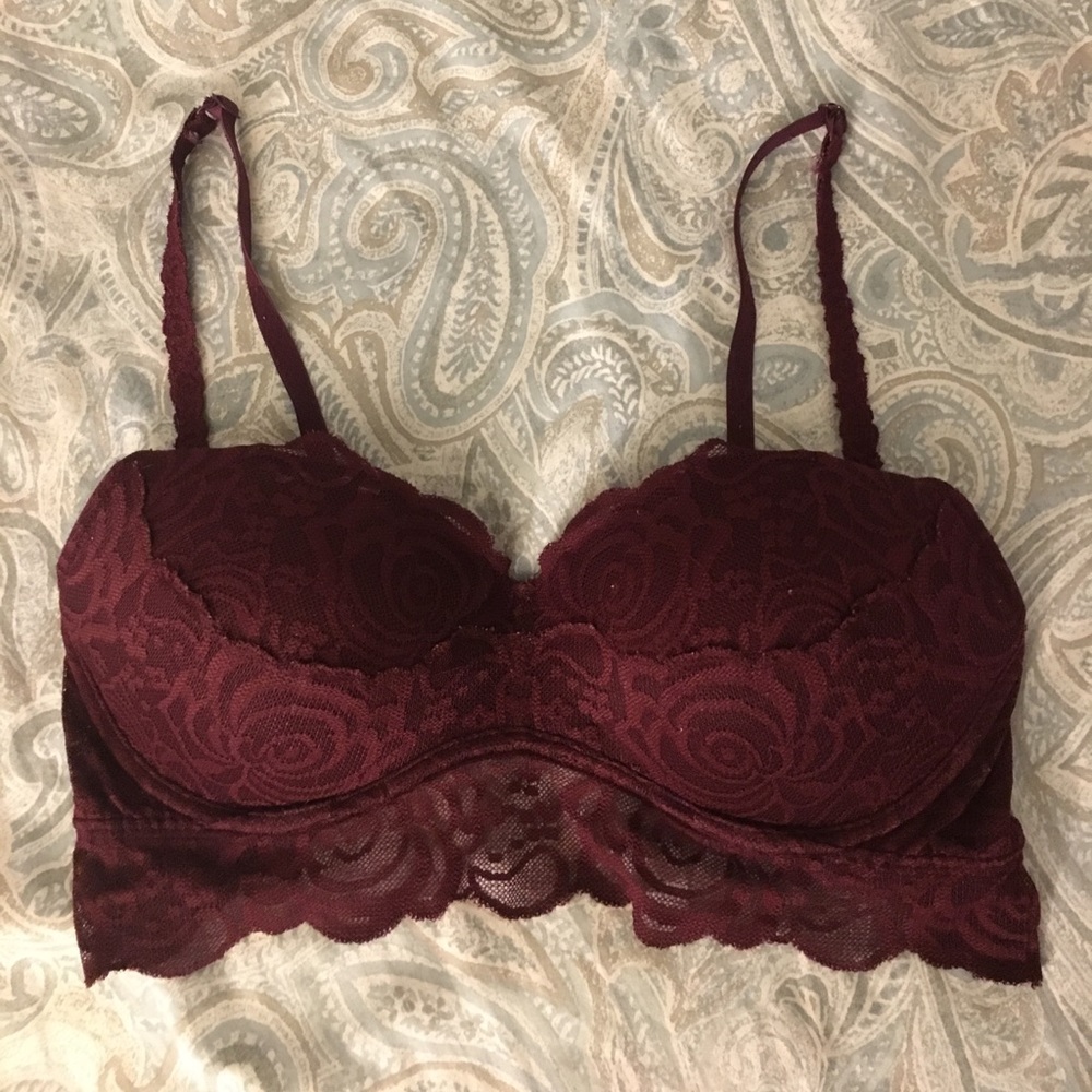 Burgundy PINK Victoria's Secret Bralette