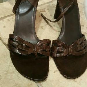 Brown Sandals by Auturo Chiang Size 10