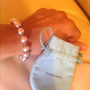 Tiffany & Co. Sterling silver beaded bracelet.
