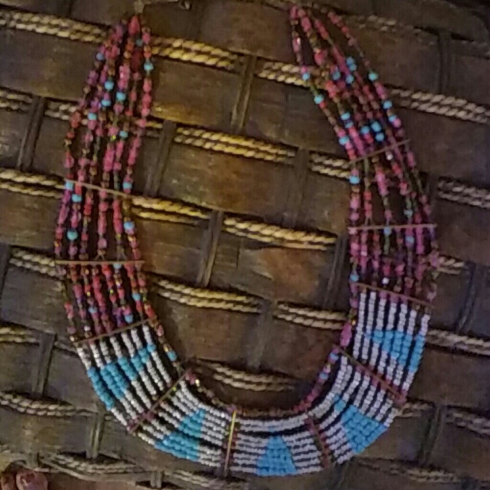 NEW Aztec beaded necklace