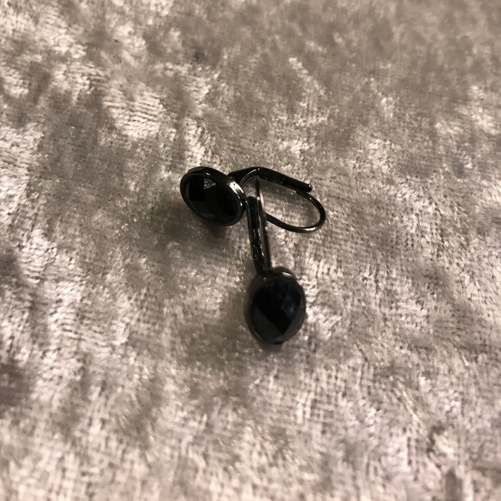 Black drop earrings
