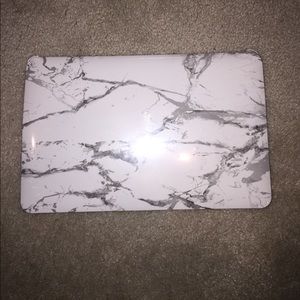 Marble white Mac laptop case 11"