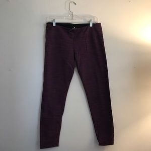 Purple Activewear Capri Leggings