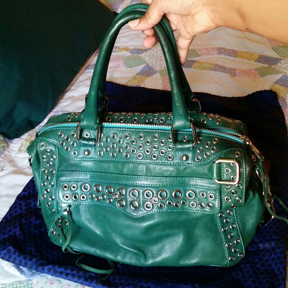 Rebecca Minkoff Aqua-SeaGreen Eyelet MAM MAMini