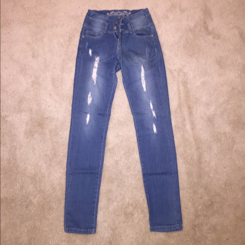 High rise jeans