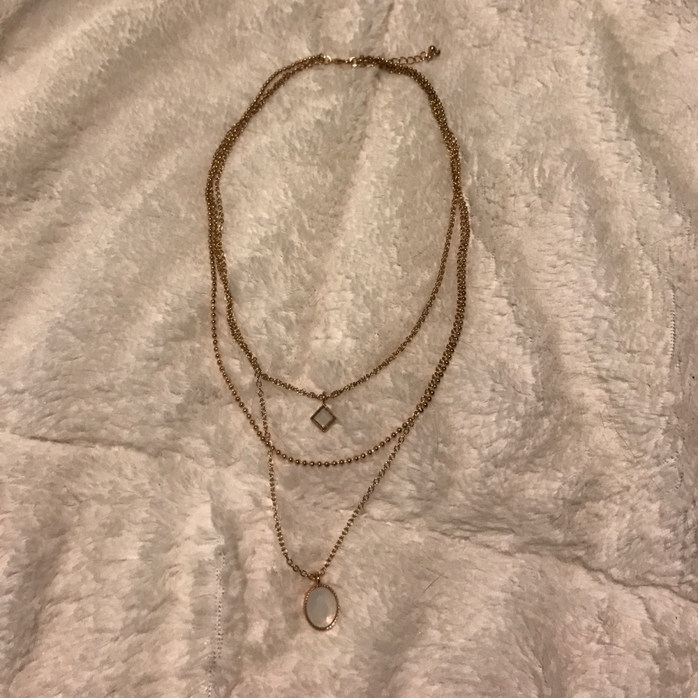 Gold layered necklace