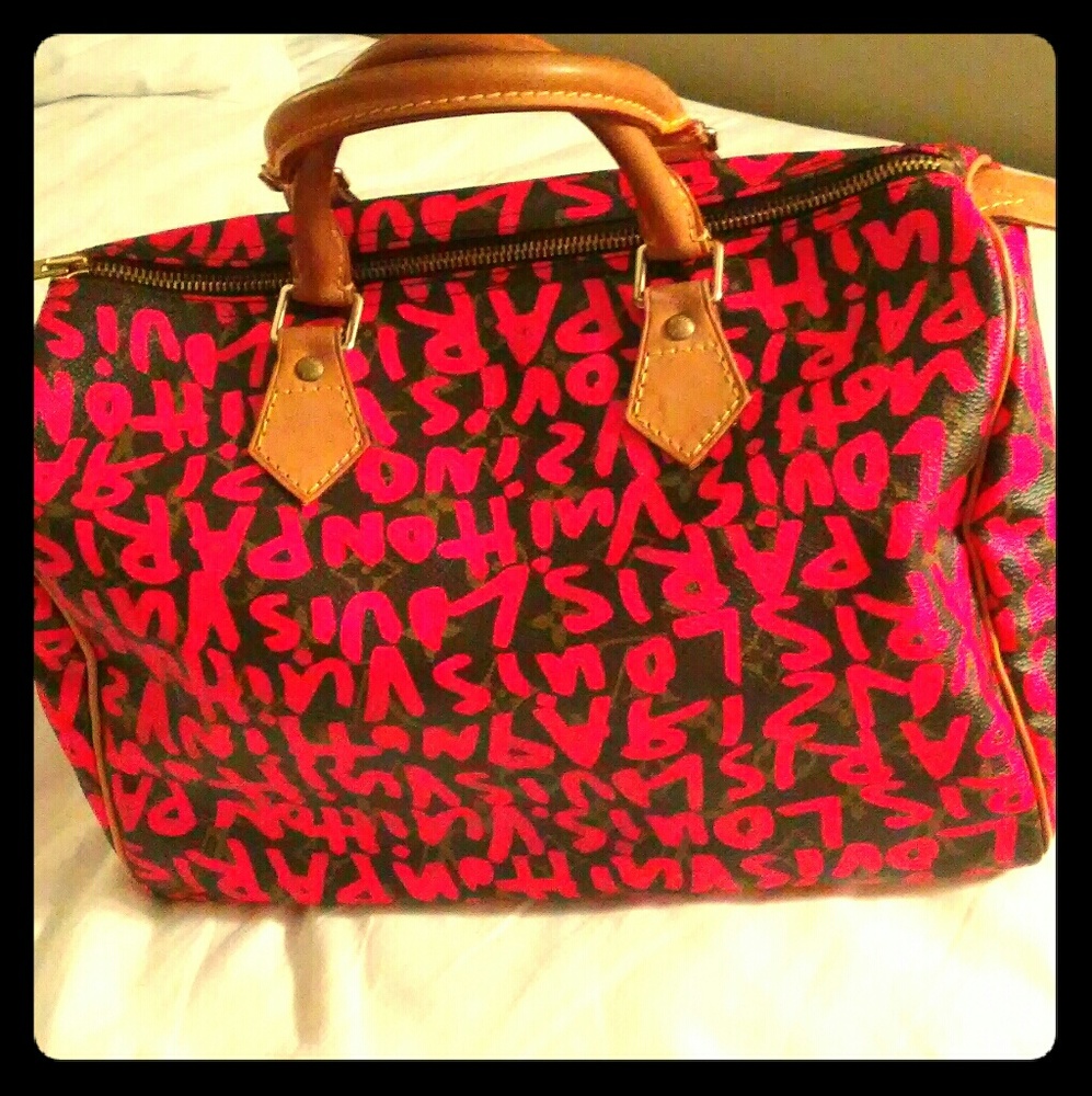 Graffitti Speedy Authentic Louis Vuitton
