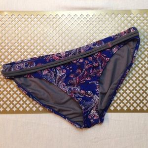 Converse blue and gray paisley swim bottoms.