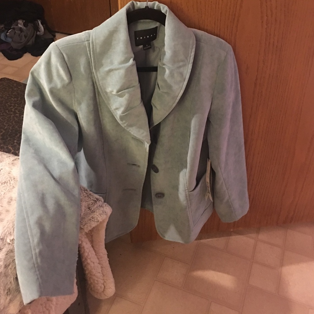 Tribal Aqua Haze Blazer/Jacket Size 8 & lined.
