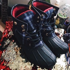 Tommy Hilfiger Plaid Boots