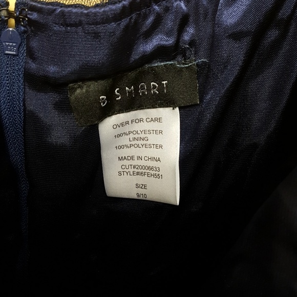 Be Smart Prom dress navy to sly blue NWT - Picture 5 of 8