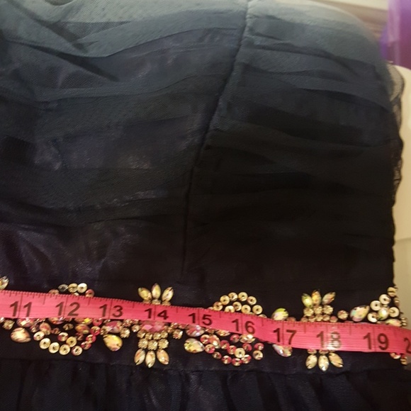 Be Smart Prom dress navy to sly blue NWT - Picture 8 of 8