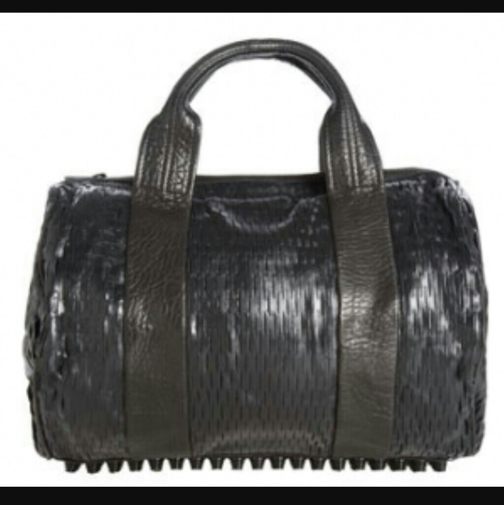 Alexander Wang Rocco Leather LazerCutMesh Barneys