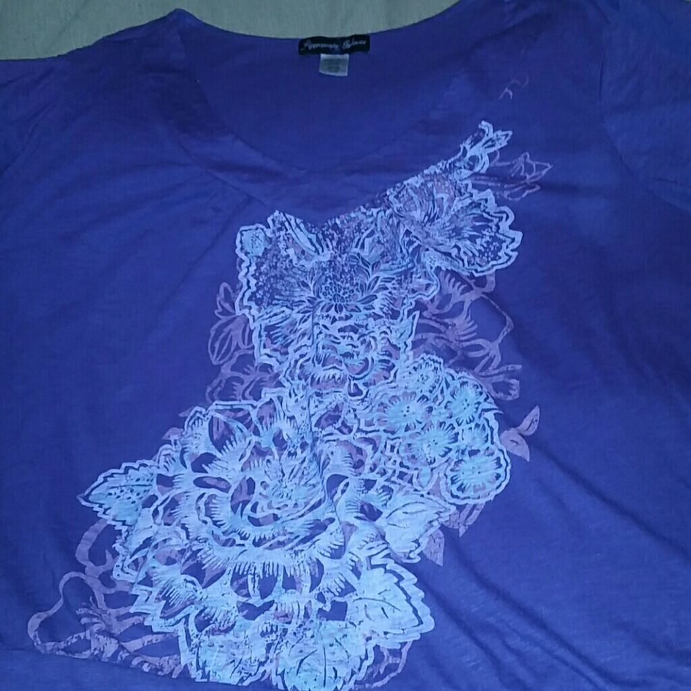 Purple banded top