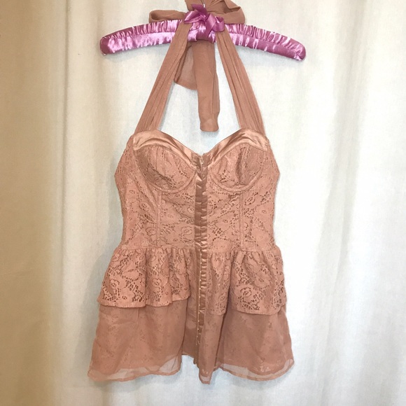 🎀NWOT Corset Lace Layered Top🌸 - Picture 2 of 8