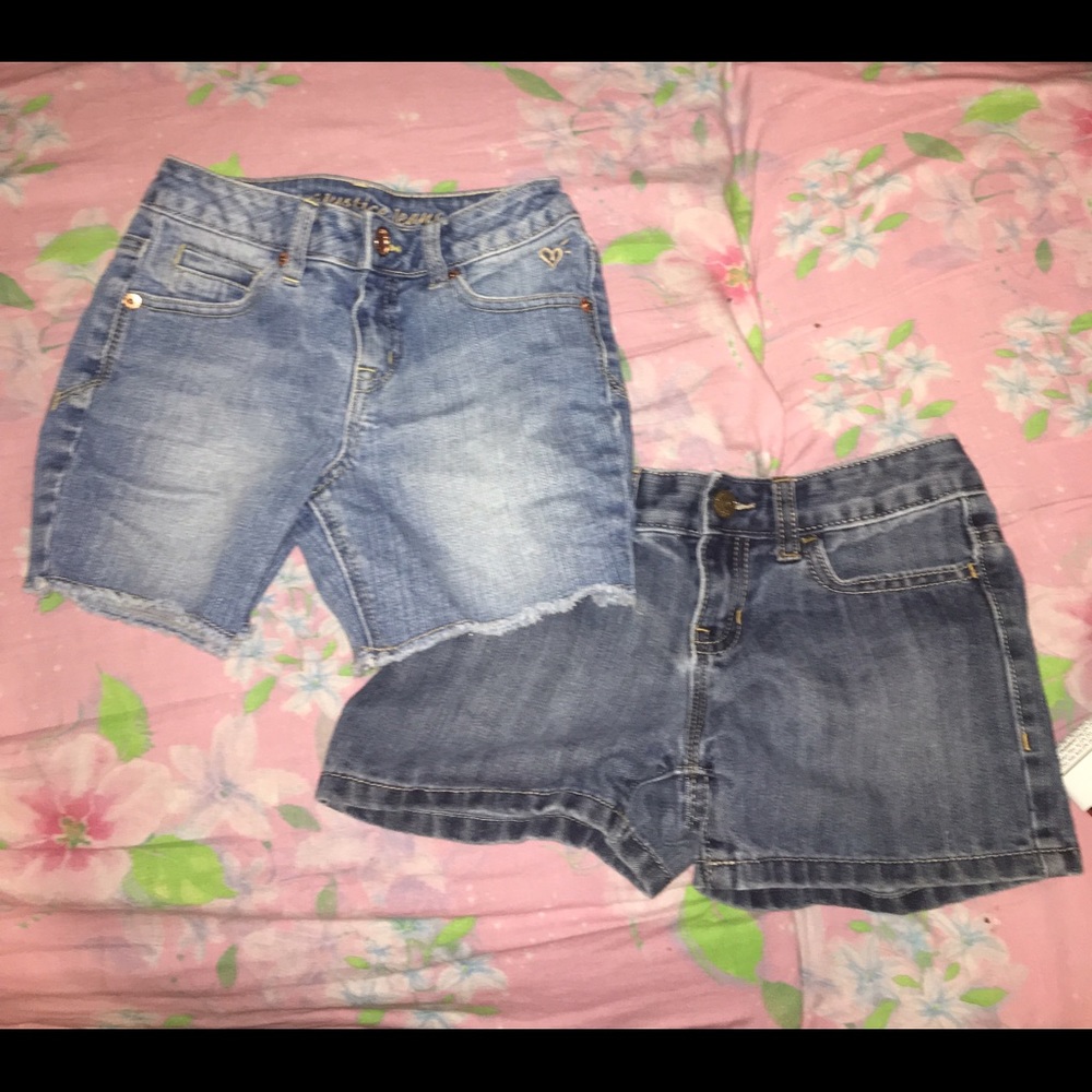 Girls Lot of 2 Size 8 Jean Shorts