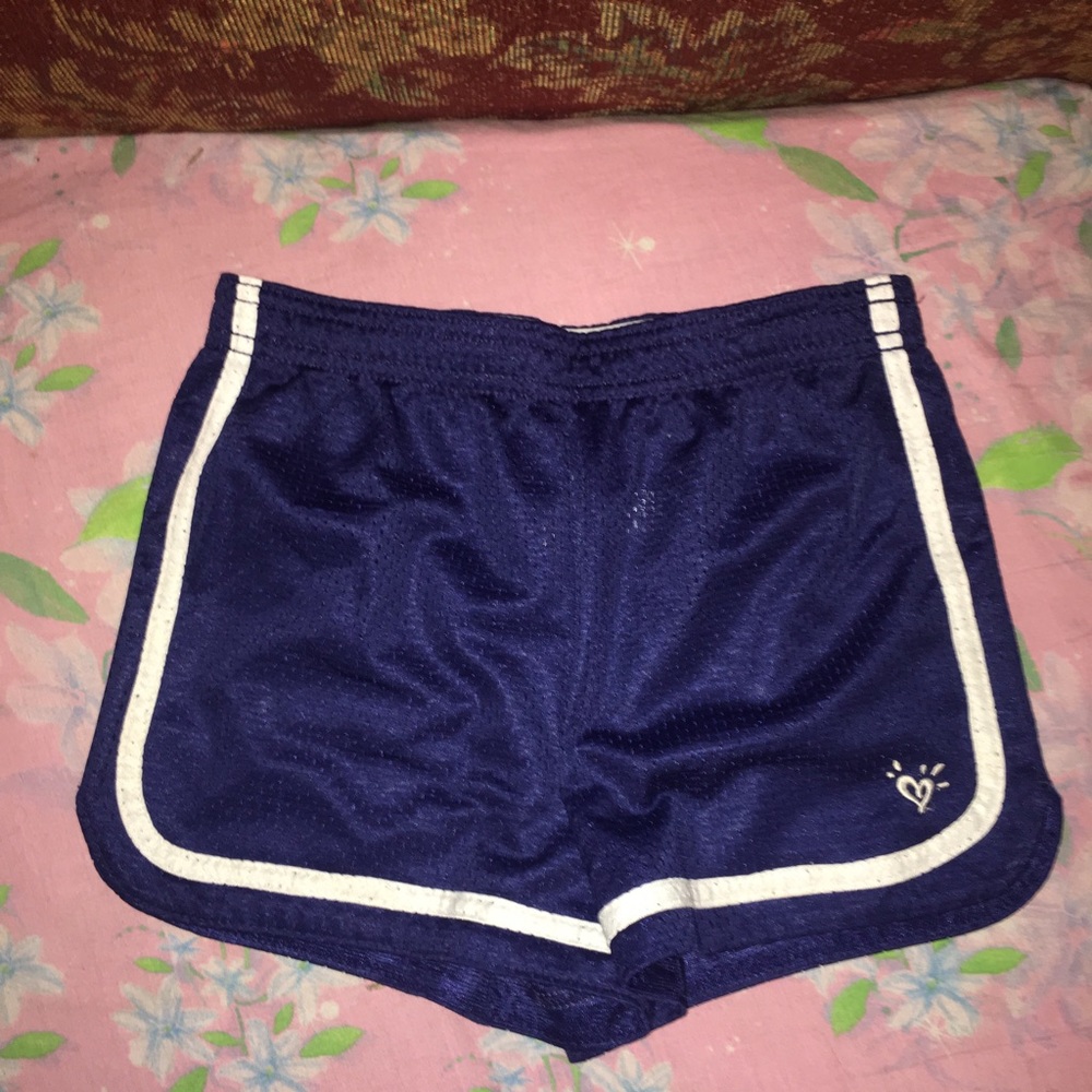 Girls Justice Blue Gym Shorts Size 10