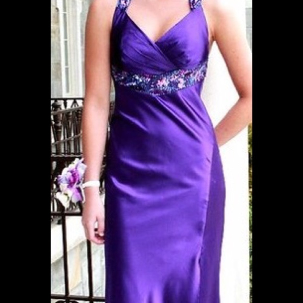 Purple Prom Dress Size 4