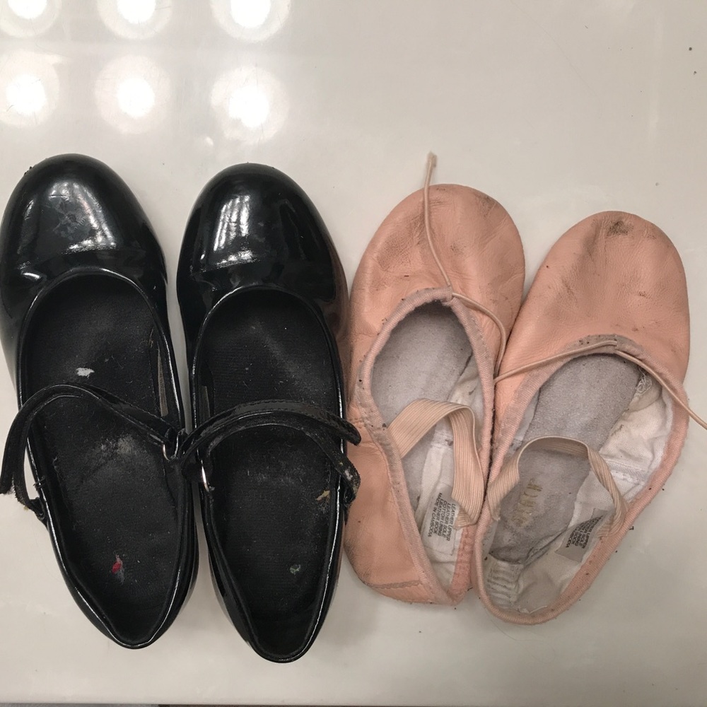 Tap and ballet shoes size 12