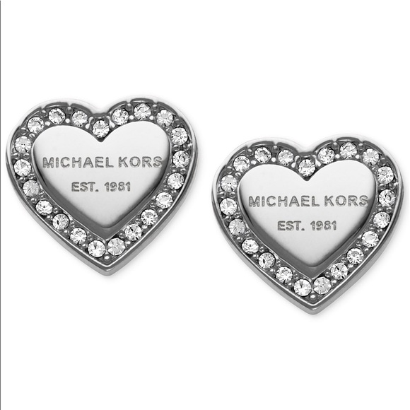 NEW~ Michael Kors Heart Earrings - Picture 2 of 3