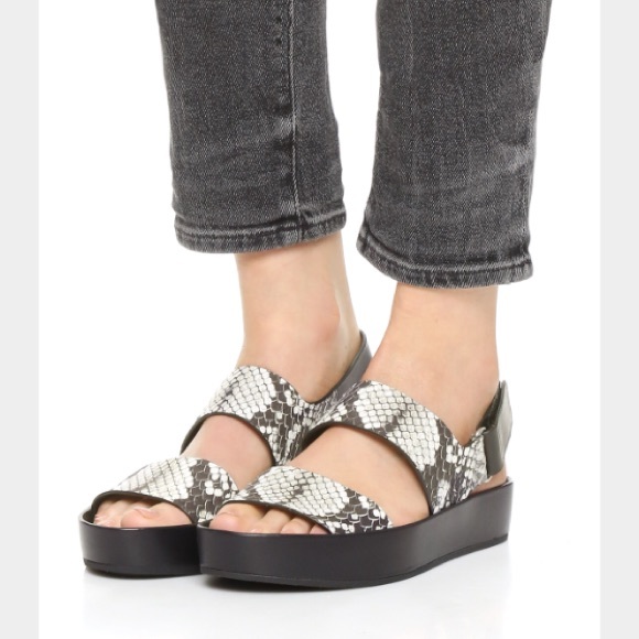 Vince Shoes - NIB VINCE Python Marett Sandals Sz 7
