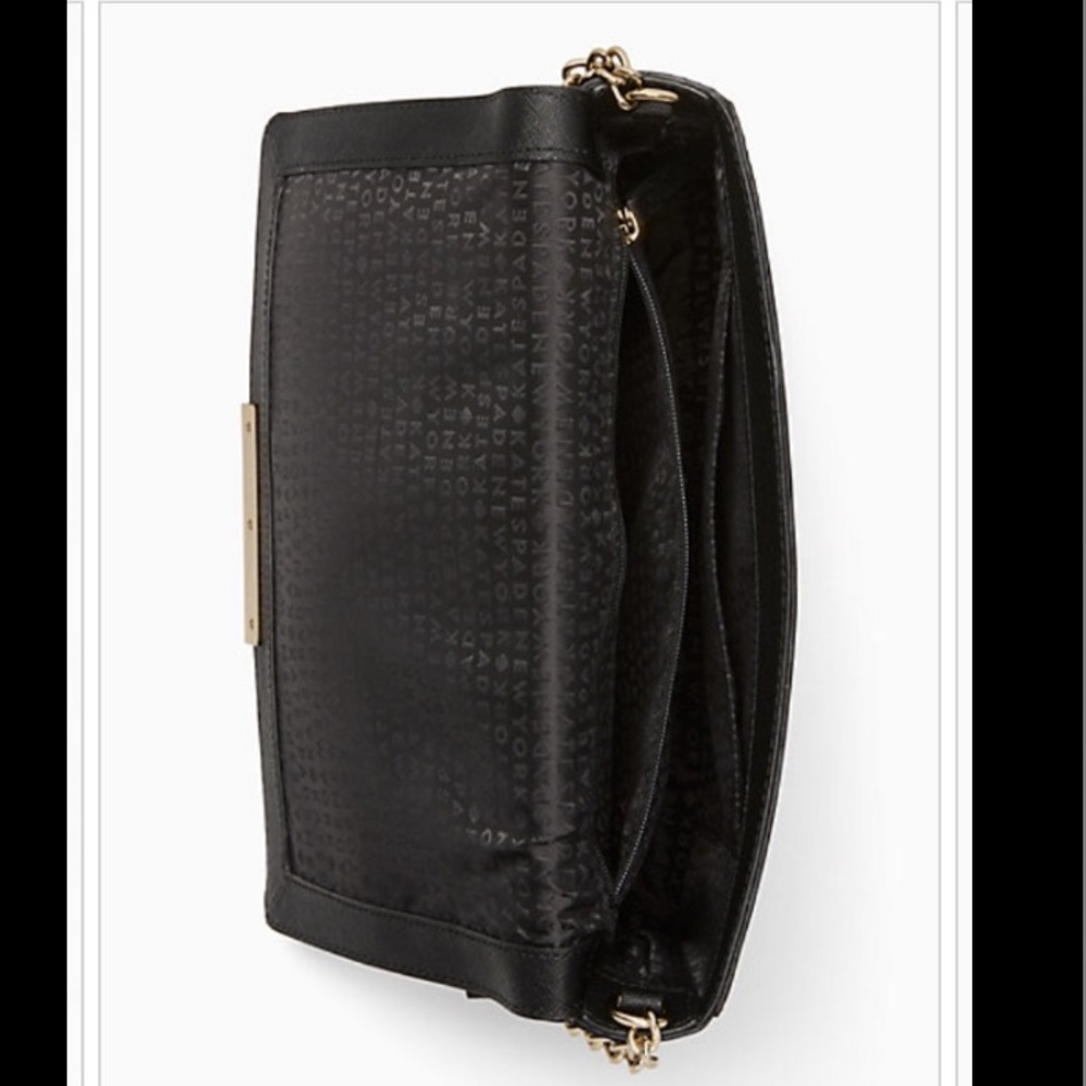 Kate Spade ♠️ Maiden Way Saffiano Remi Black NWT - Picture 3 of 3