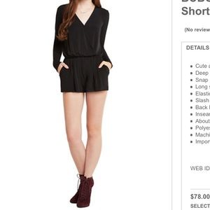 BCBG GENERATION Long Sleeve Silt Romper * NWT *