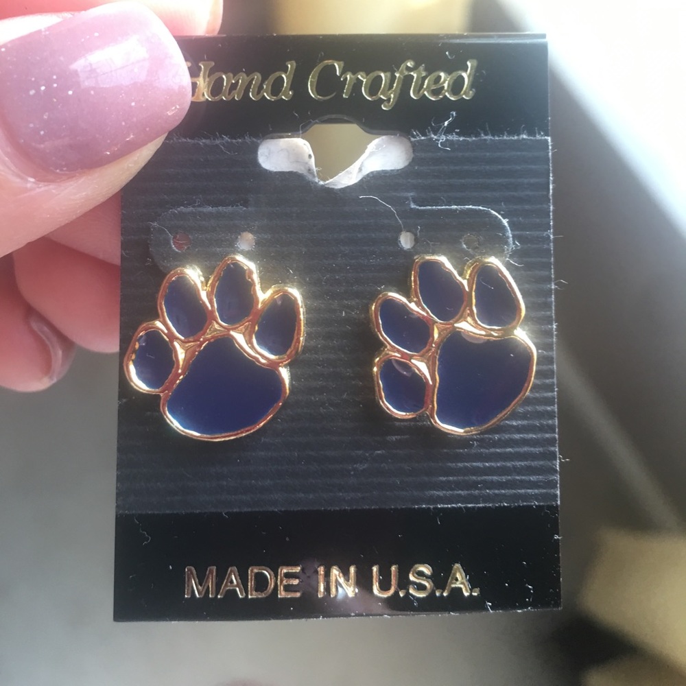 Nittany lion pennstate earrings