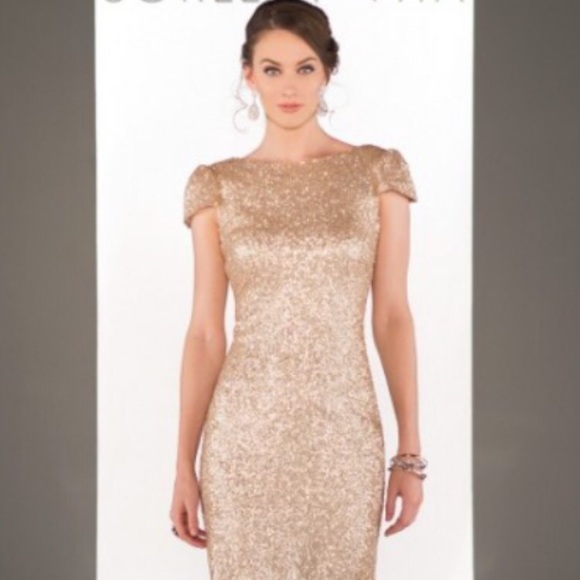 sorella vita Dresses & Skirts - Gold sequin Sorella Vita gown, style 8718