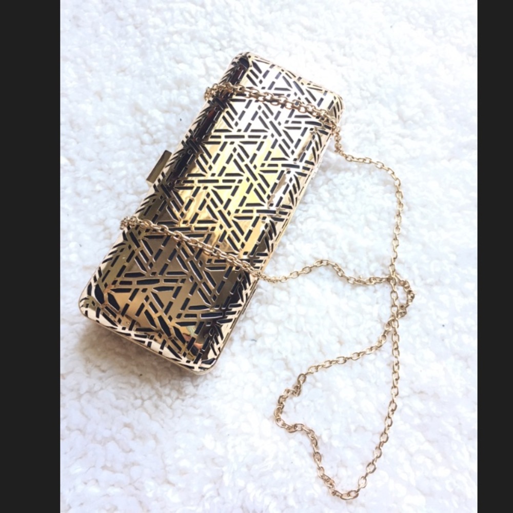 MMS Design Studio Gold Clutch