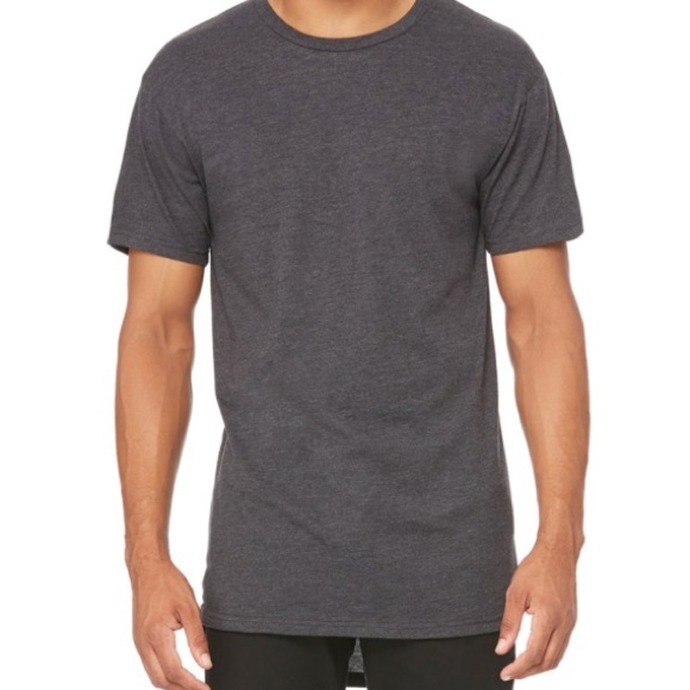 - ̗̀ SALE  ̖́-  Heather grey extra Longline crew - Picture 3 of 5