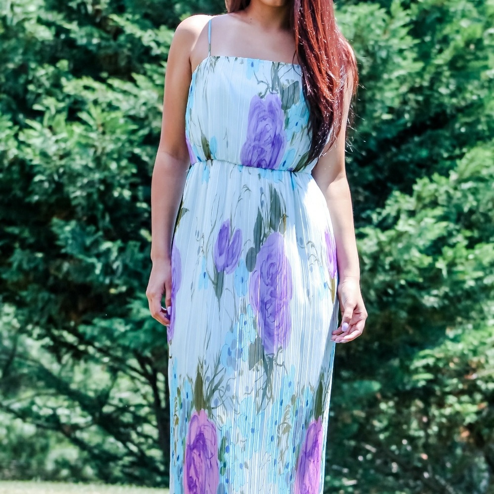 Vintage Floral Print Sundress