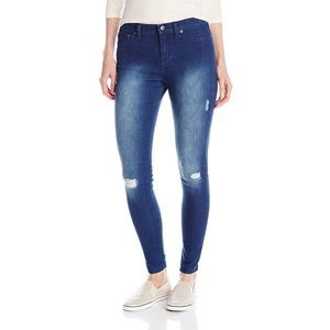 HUE Ripped Denim Leggings - 16119