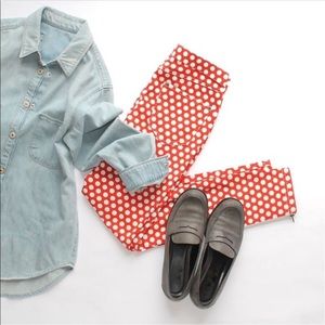 HUE Dot Print Super Smooth Denim Skimmer