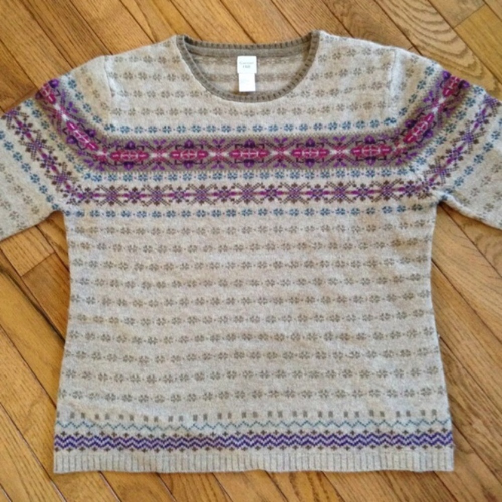 Garnet Hill Fair Isle Sweater