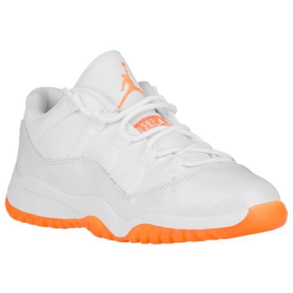 Air Jordan Retro 11 Low • White/Citrus • Size 3