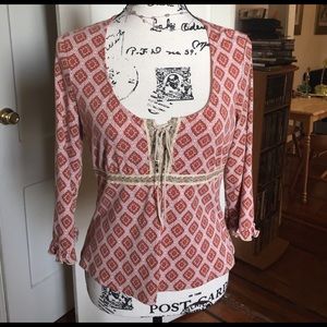 EUC Bisou Bisou peasant blouse 👚