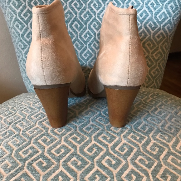 BRAND NEW nude suede booties - Picture 3 of 5