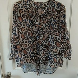 Chicos leopard print shirt