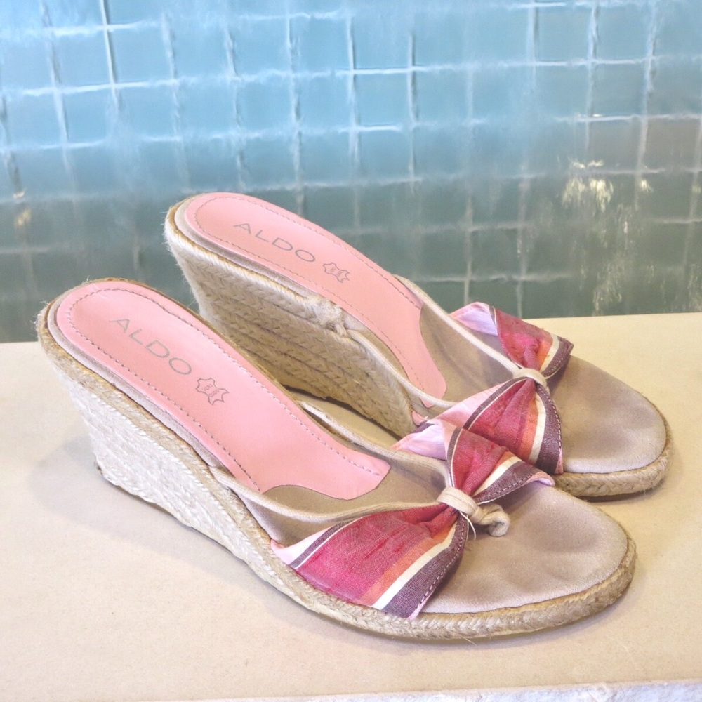 Aldo Tafetta Wedges