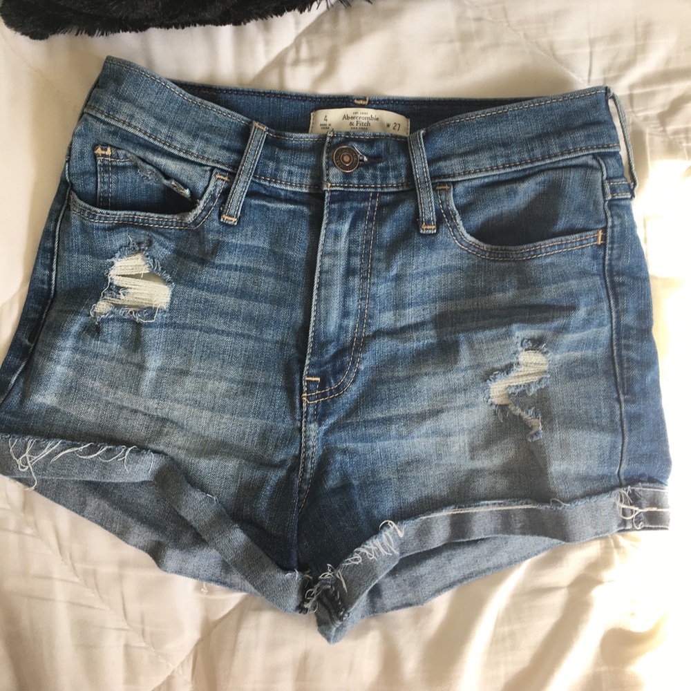 Abercrombie and fitch high waisted shorts