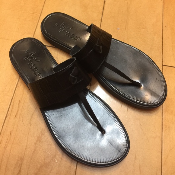Joie Shoes - Joie A La Plage sandals real leather black