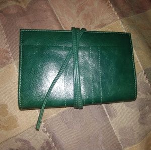 Dark green Brontibay leather wallet