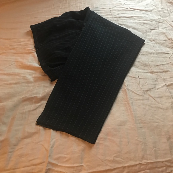 Sexy Black Pinstripe 3 Piece Suit - Picture 4 of 5
